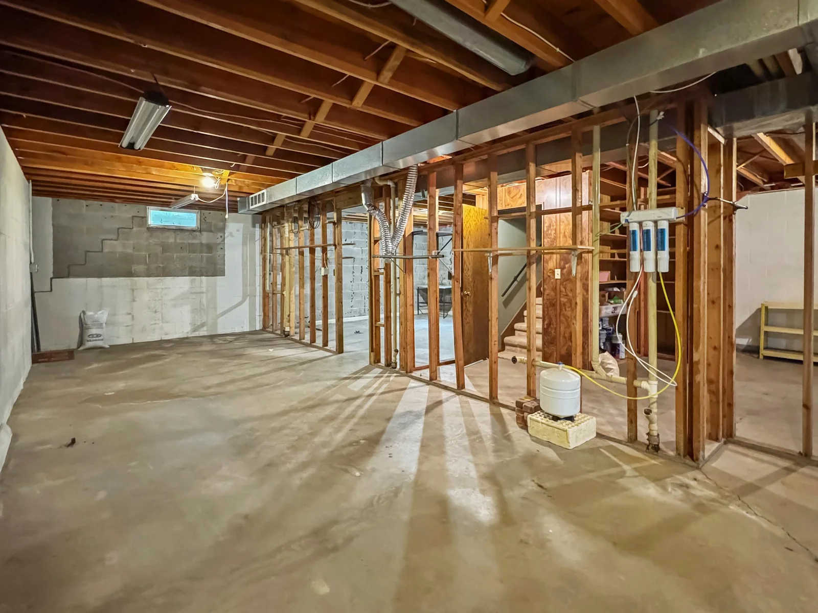 Basement - so much potential!