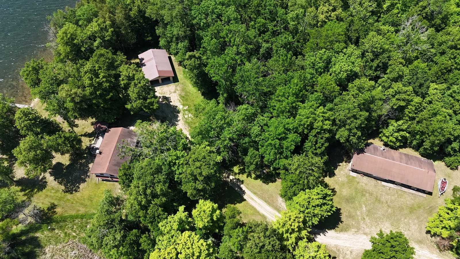 Aerial views of property