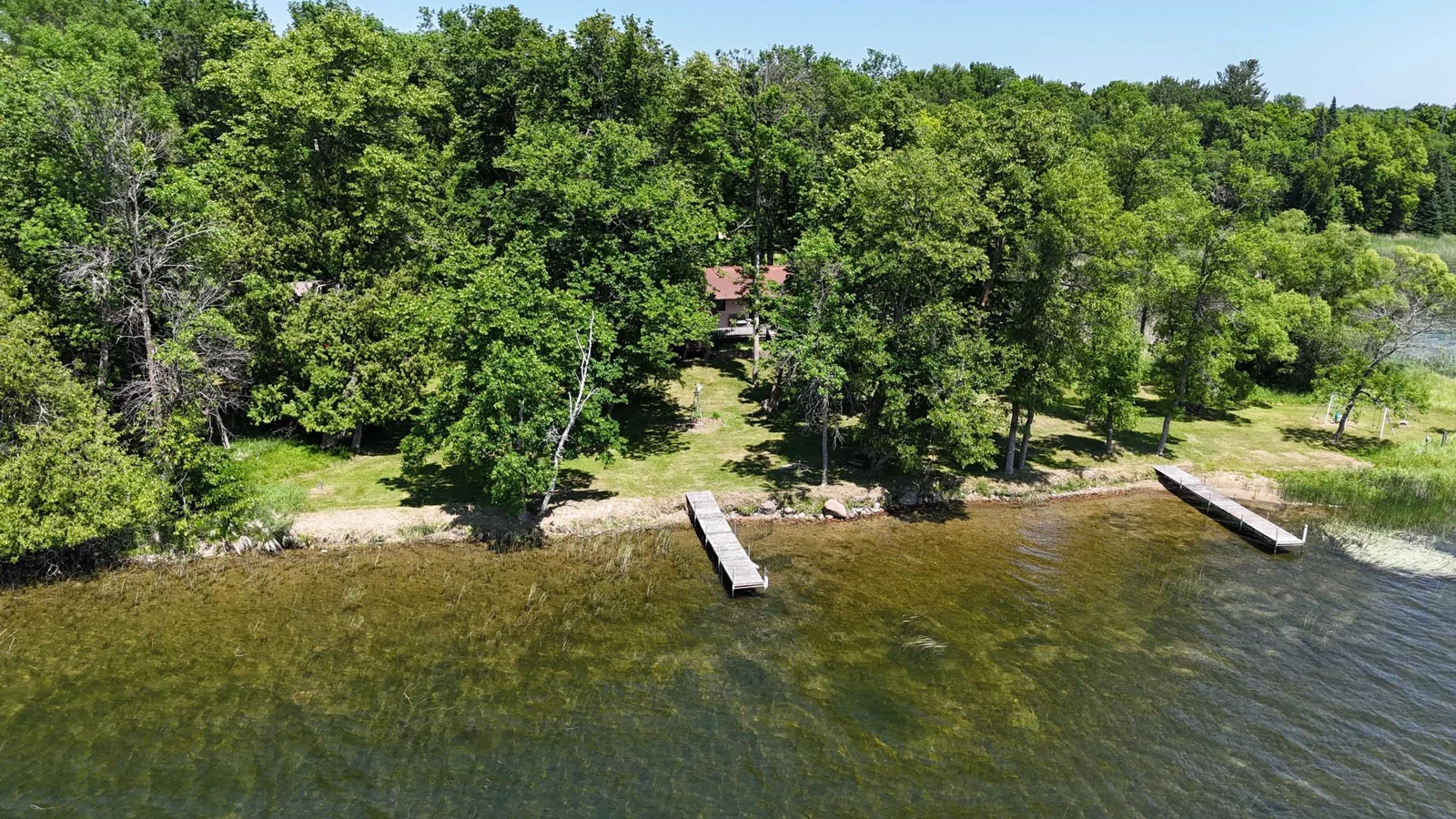Aerial views of property