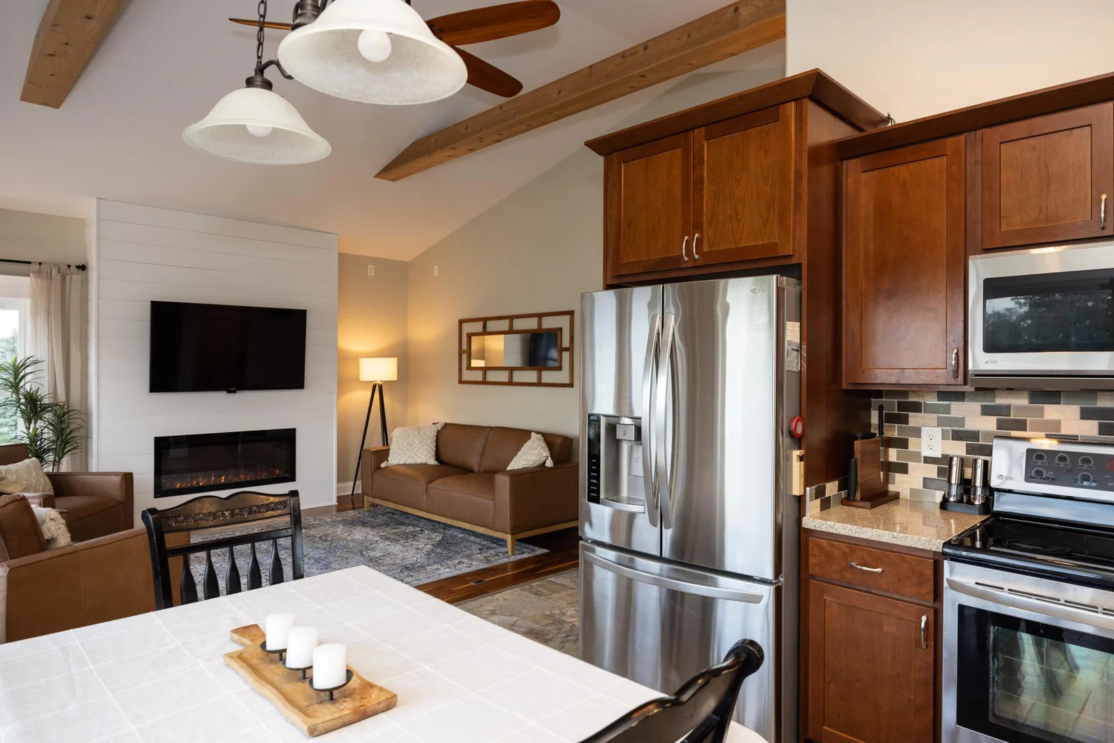 kitchen & living area
