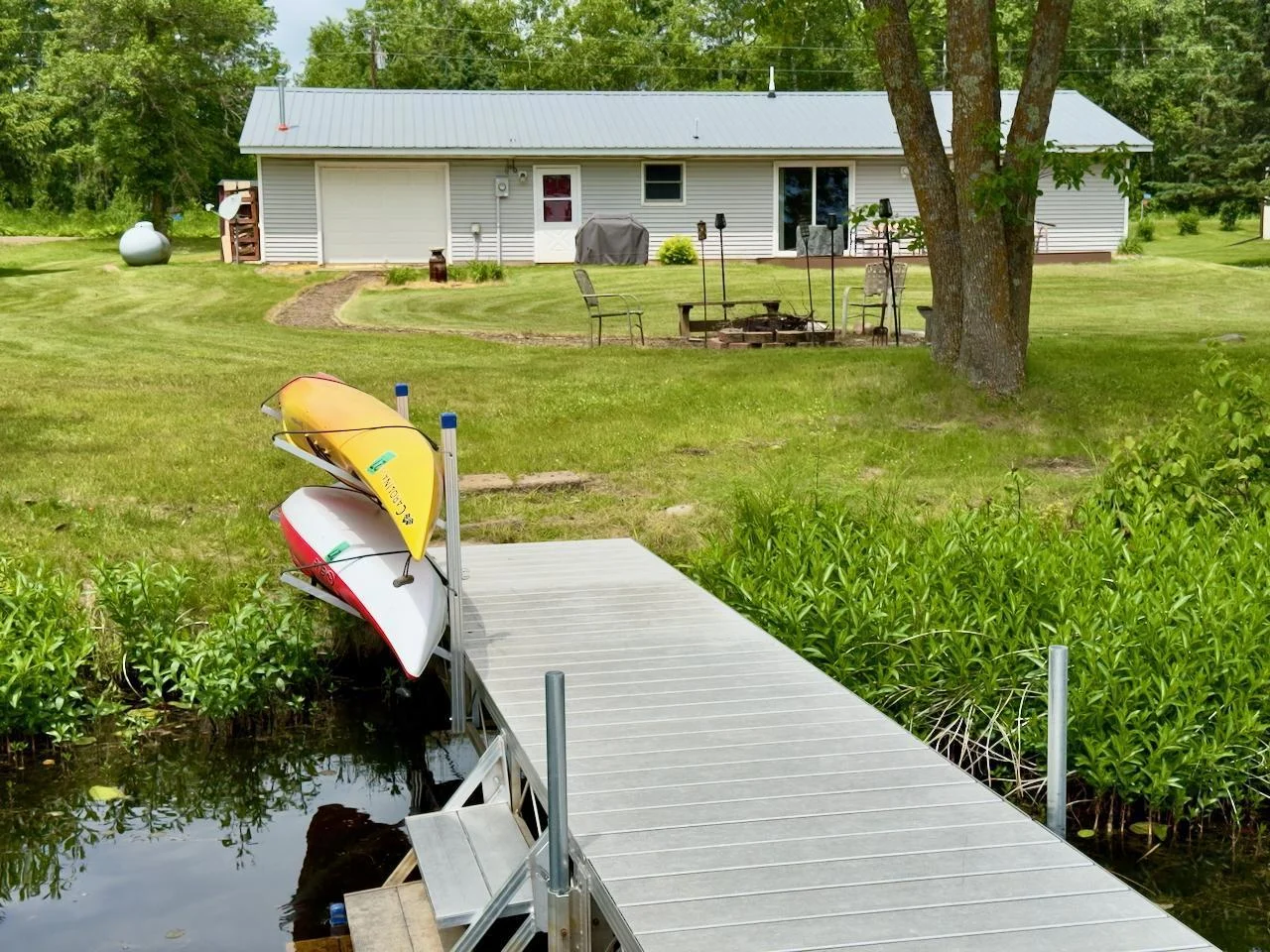 backyard from the end of the dock