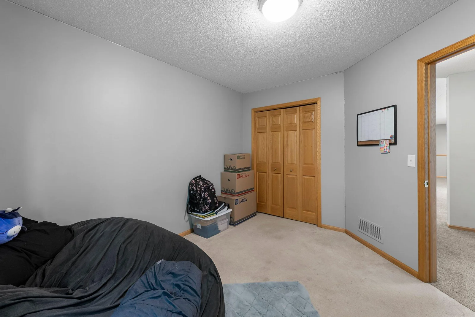 Great size in lower level bedroom