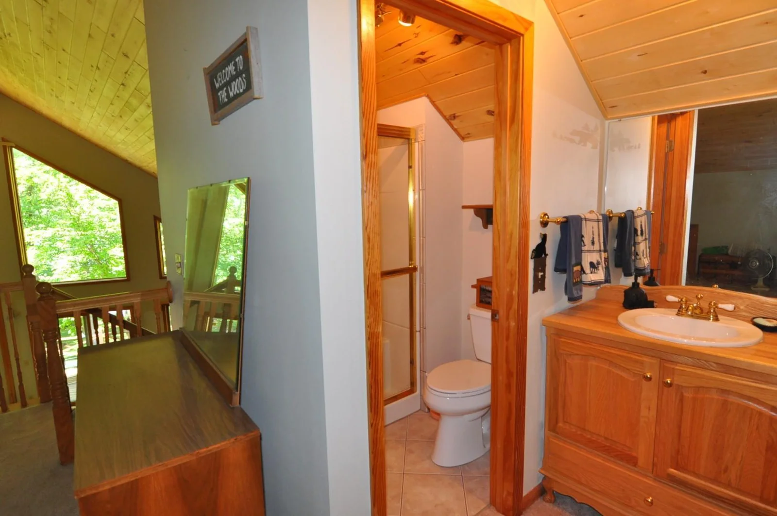 3/4 bathroom in loft