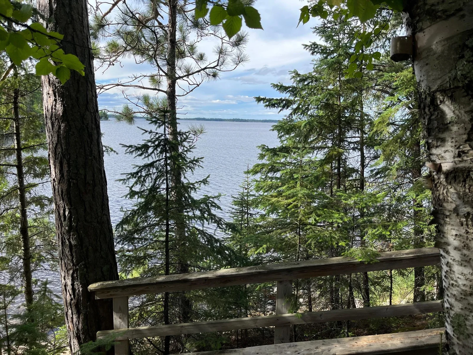 Views from Keys Island on Rainy Lake.