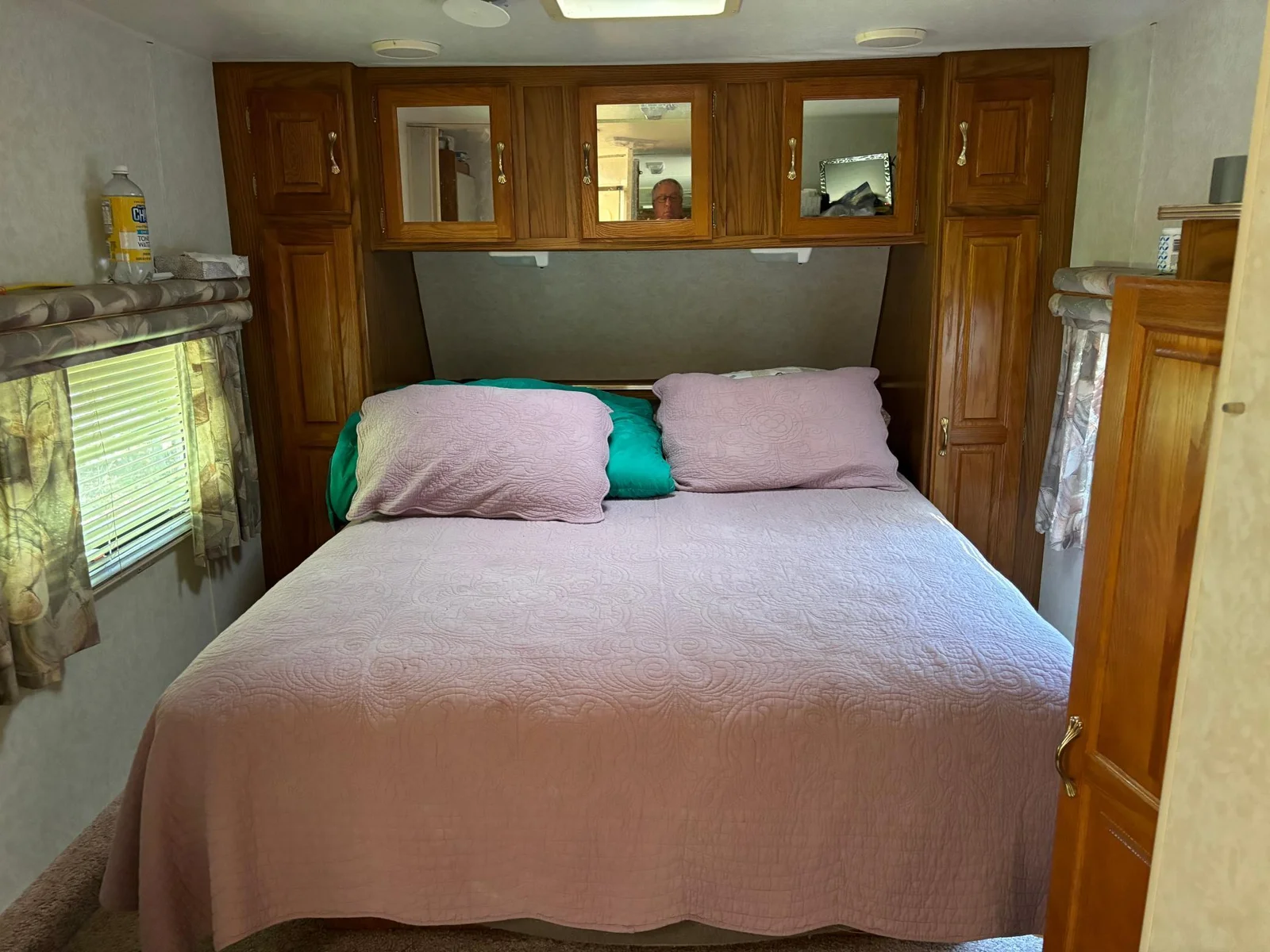 Inside the 5th wheel.