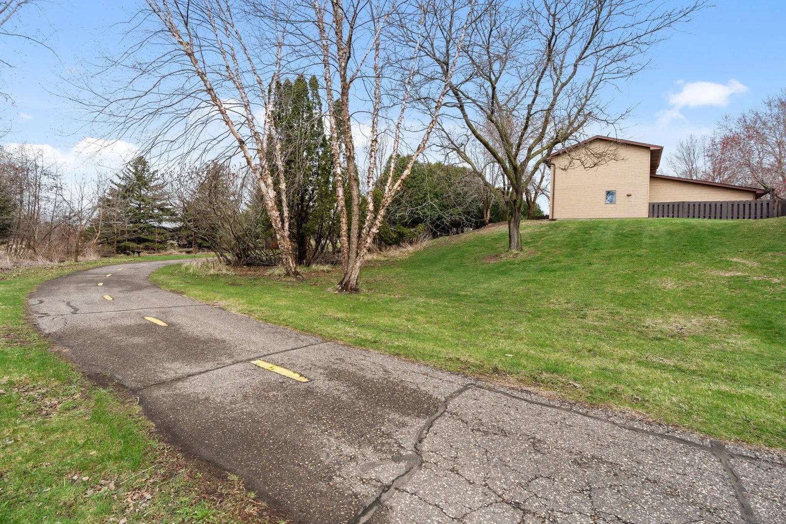 The unit is located on the corner, creating a large space to roam, plus access to the Paperjack Creek trails.