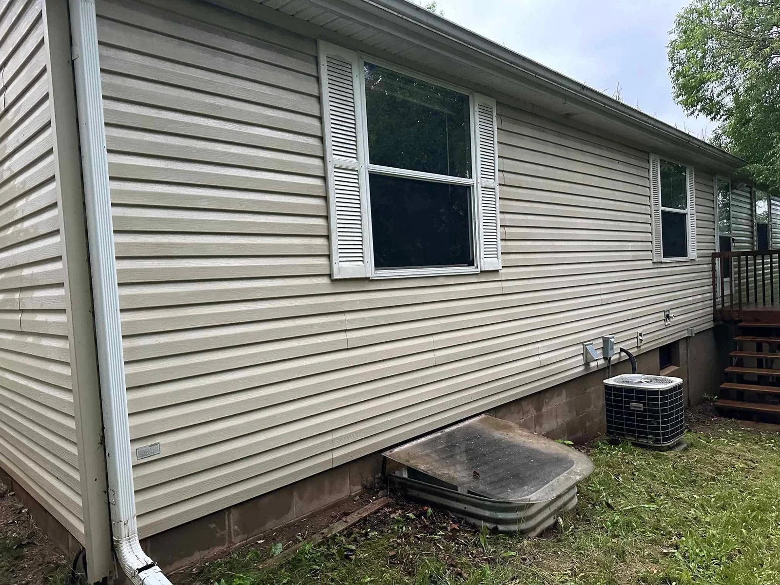 North side of home