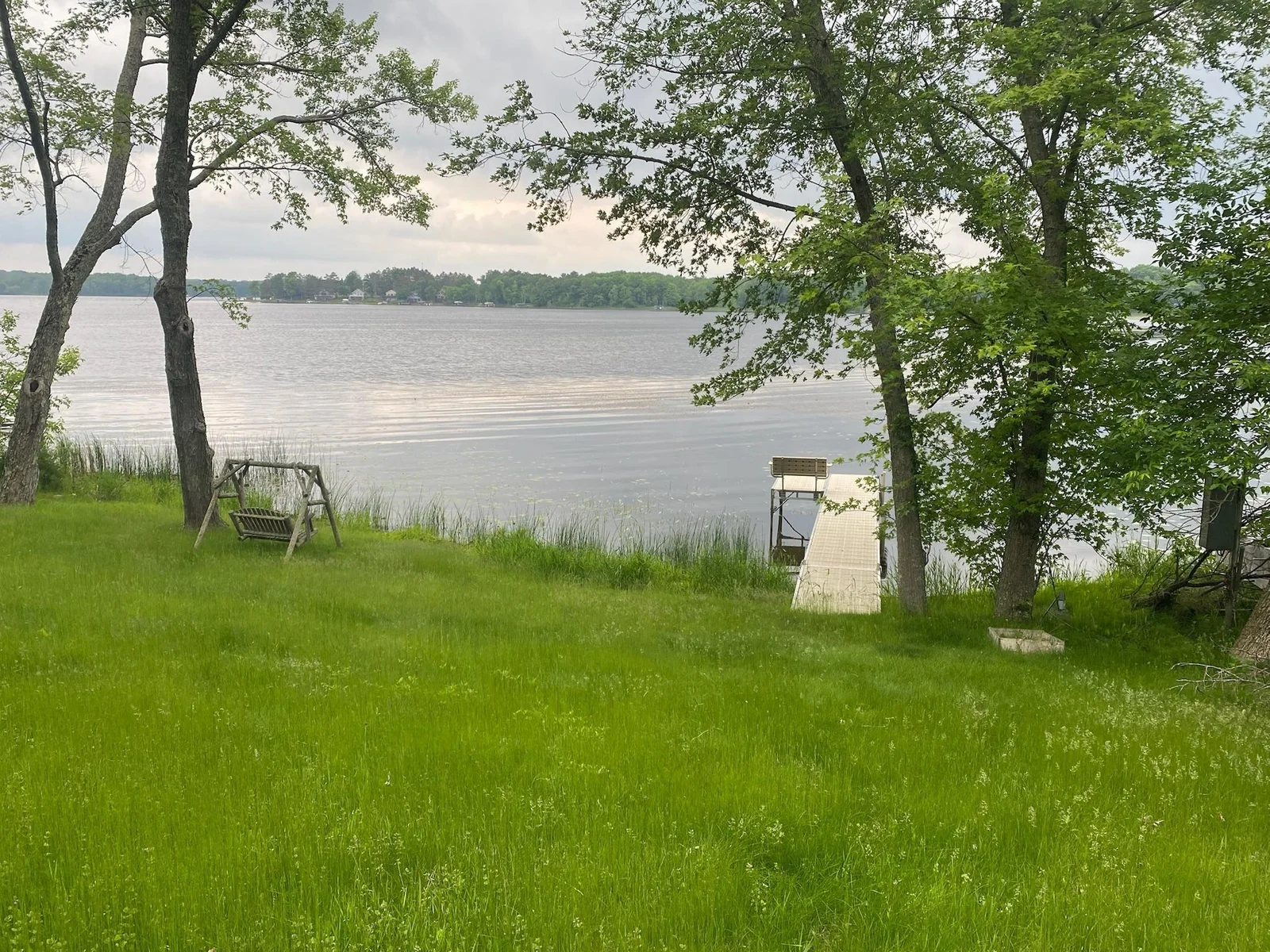 Dock stays with the property.