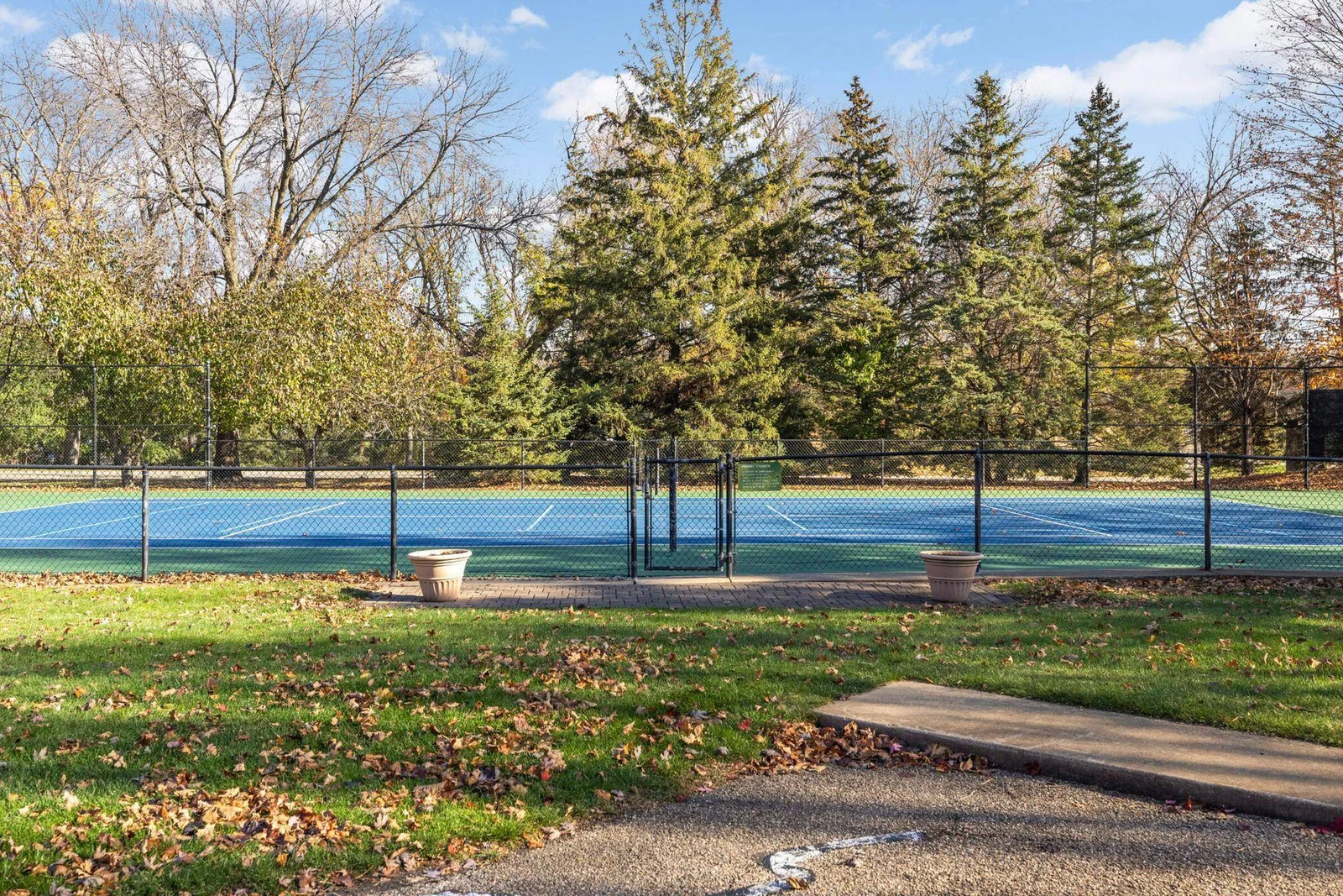 Pickleball and tennis courts available for resident and their guests' use.