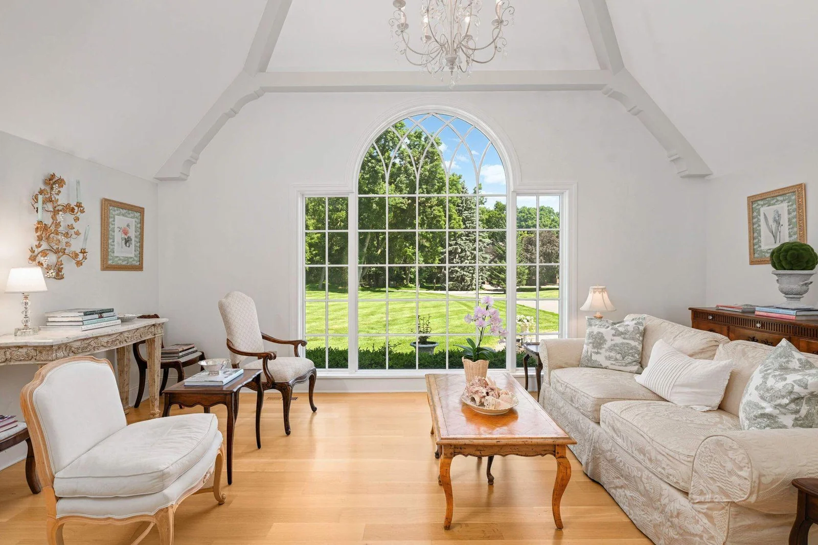 Magical. One of the jewels of this home is this window, enjoyed both inside and out.