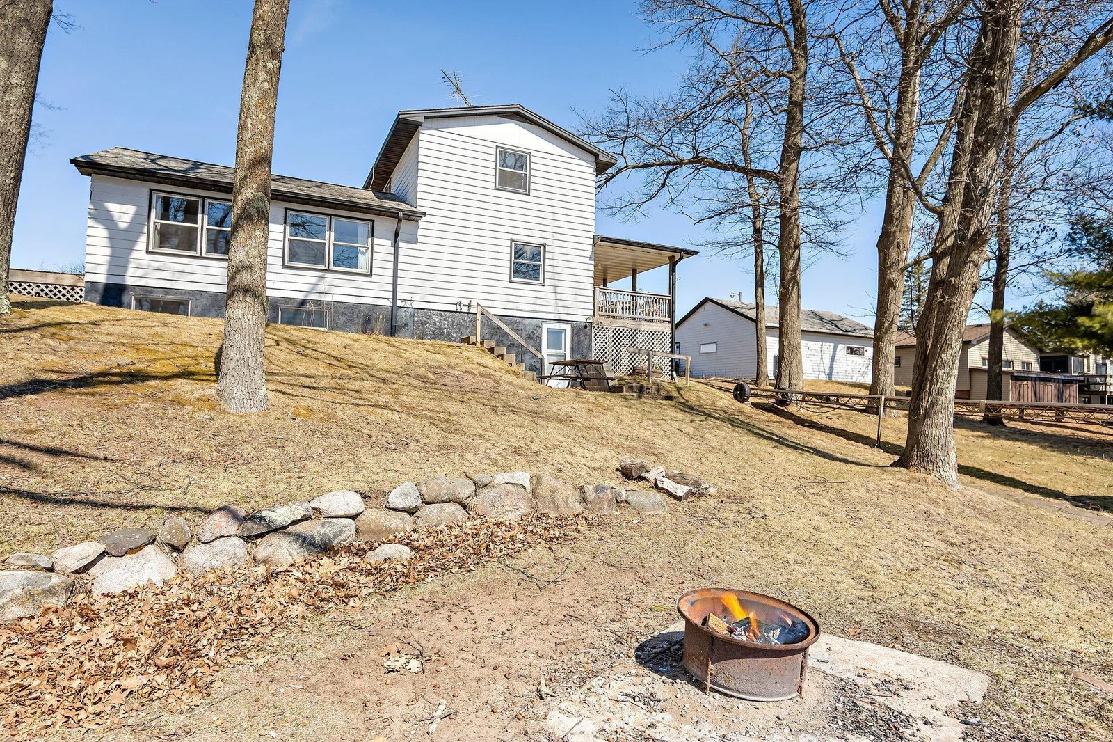 Firepit down by the lake