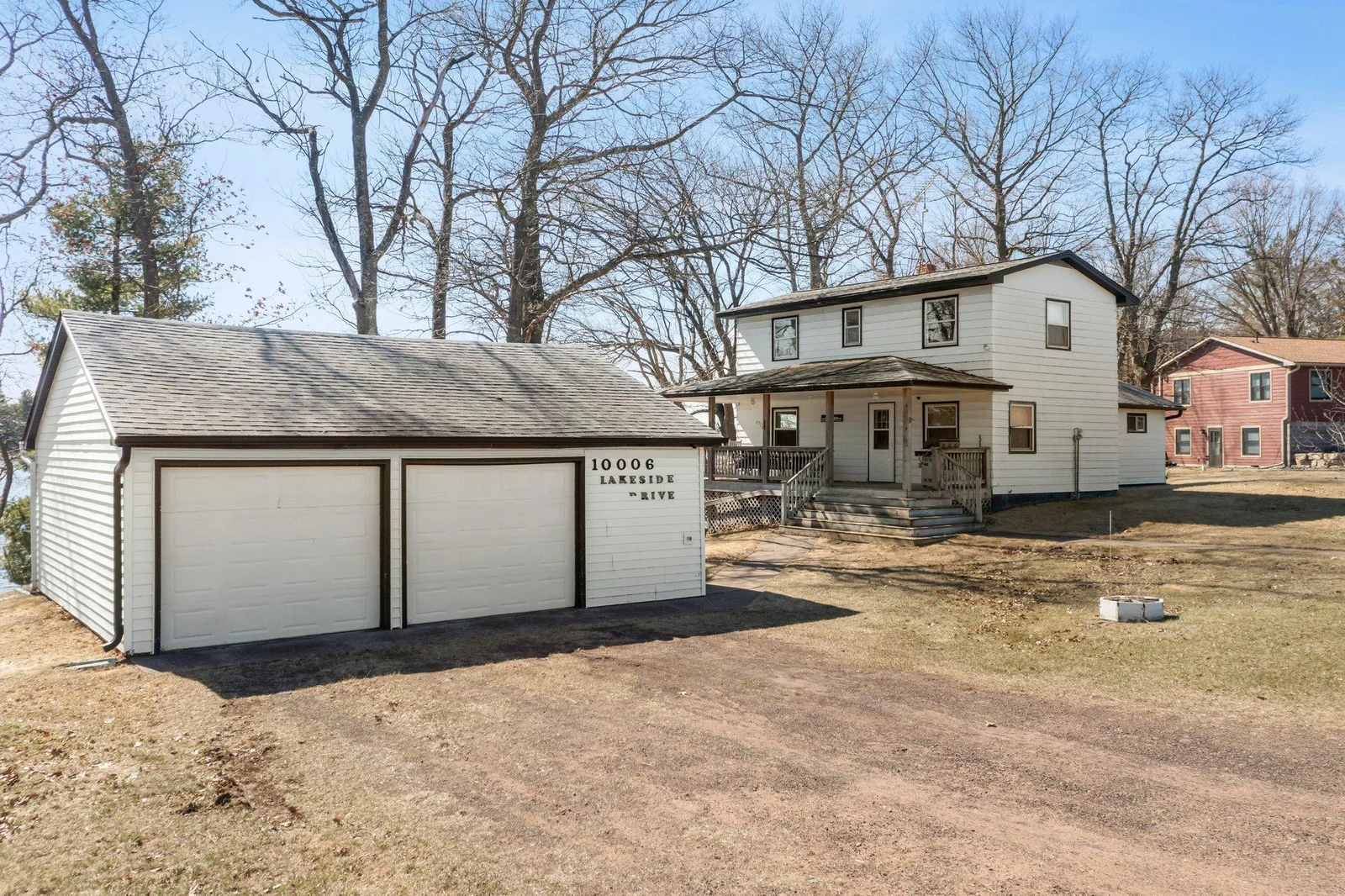 2 stall detached garage