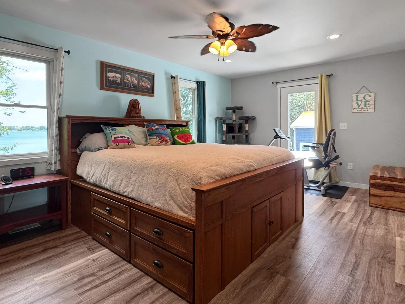 Upstairs bedroom #3 | LOTS of space for bunk beds and sleeping area