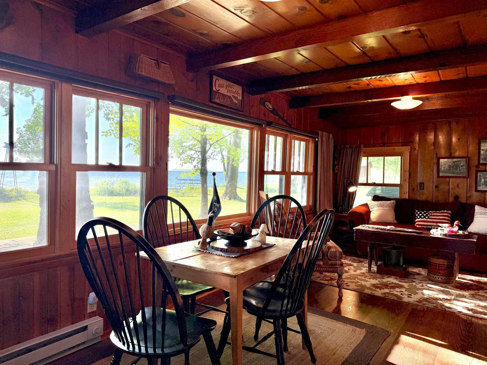 Open dining room space with gorgeous windows allowing you to soak in that view all day long.