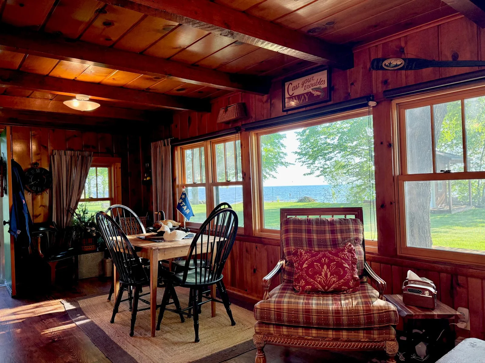 The view from the living room shows how open and inviting the two spaces are to each other.