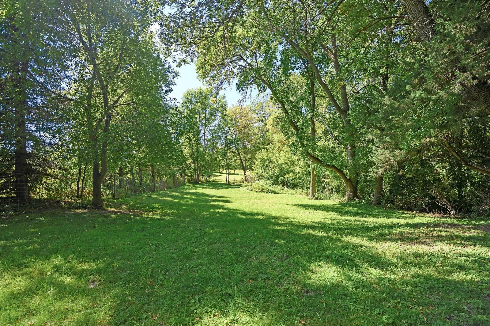 Park-like sections of the property