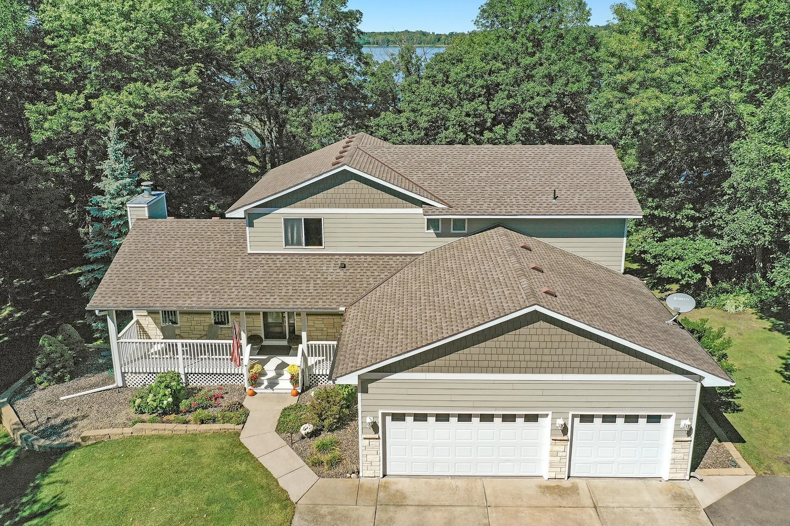3 car insulated and heated garage!