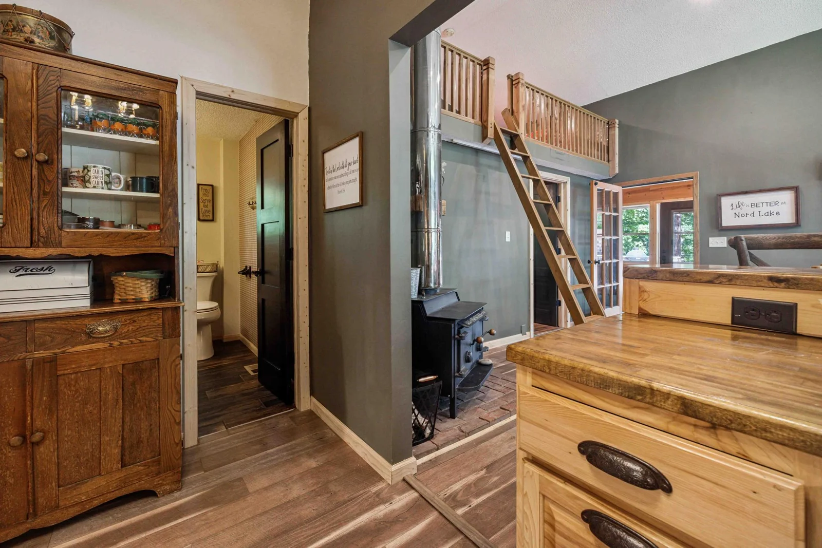 Bath off kitchen