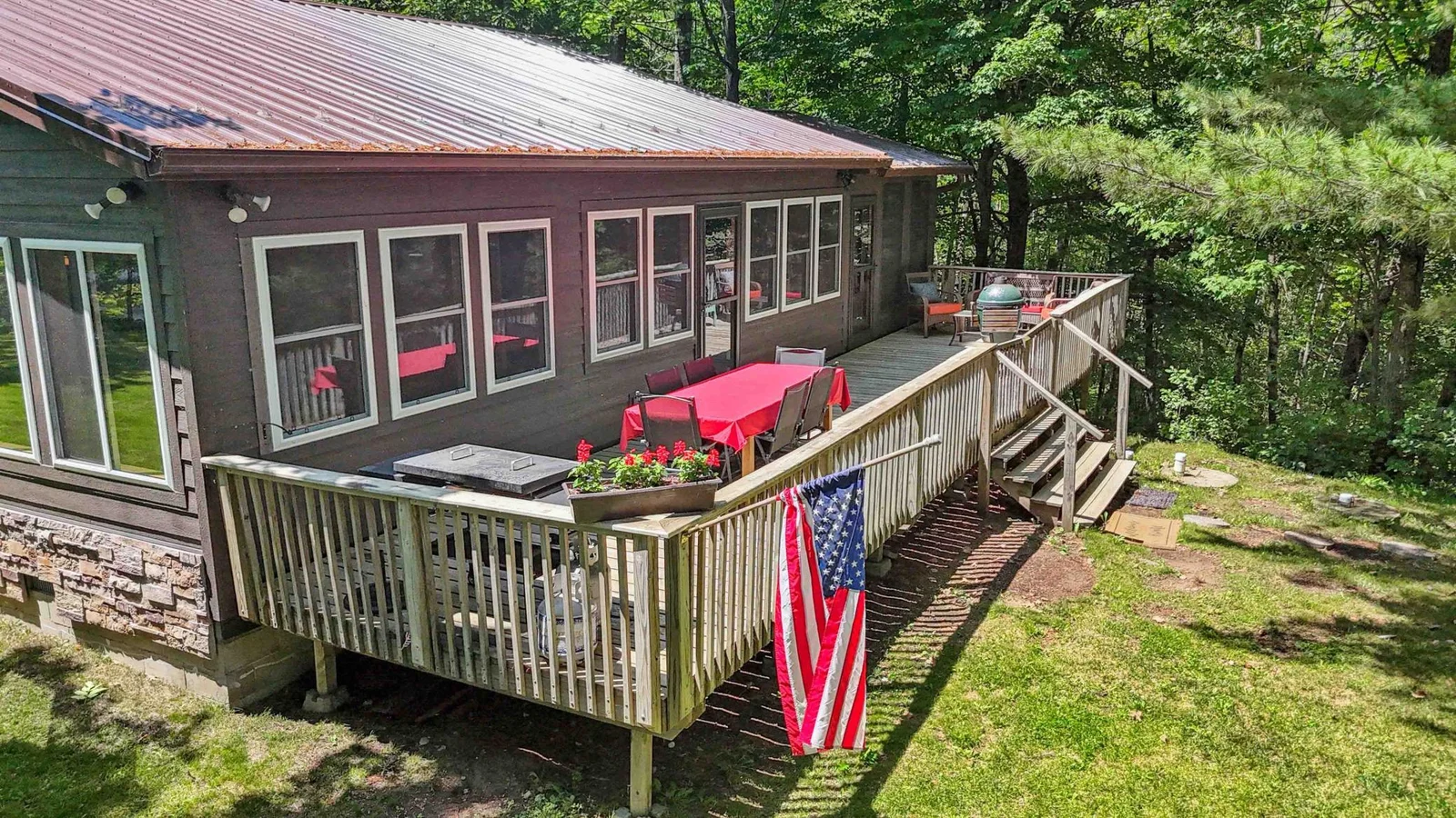 Lakeside deck
