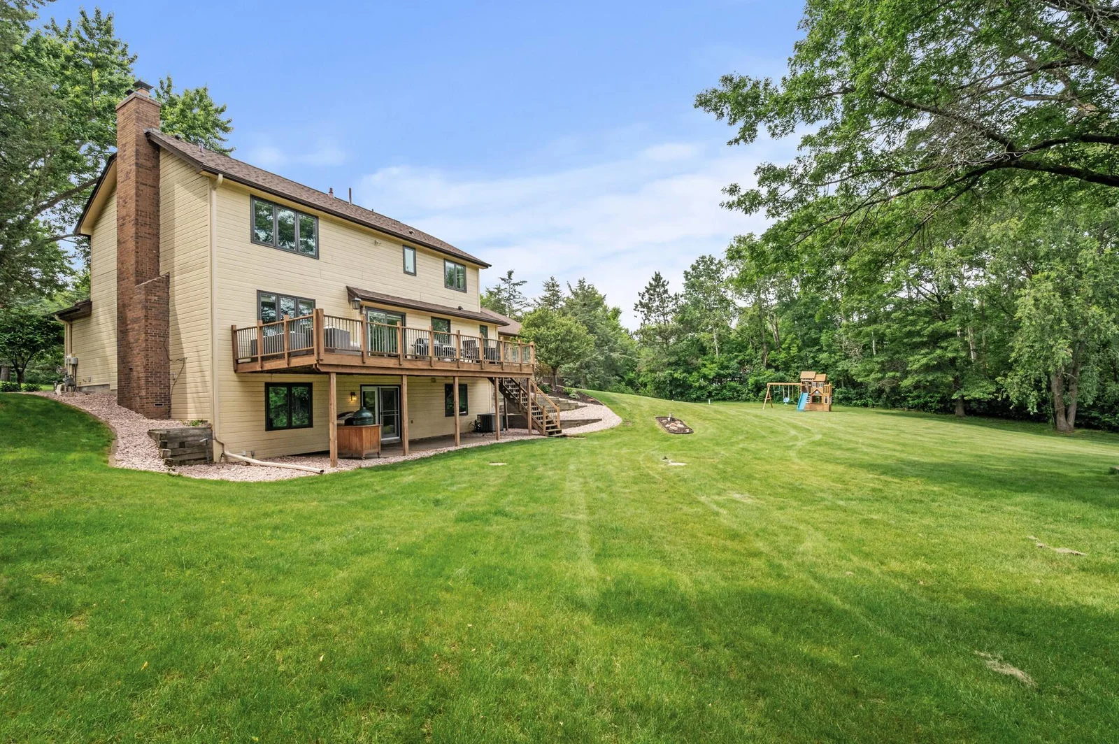 large backyard
