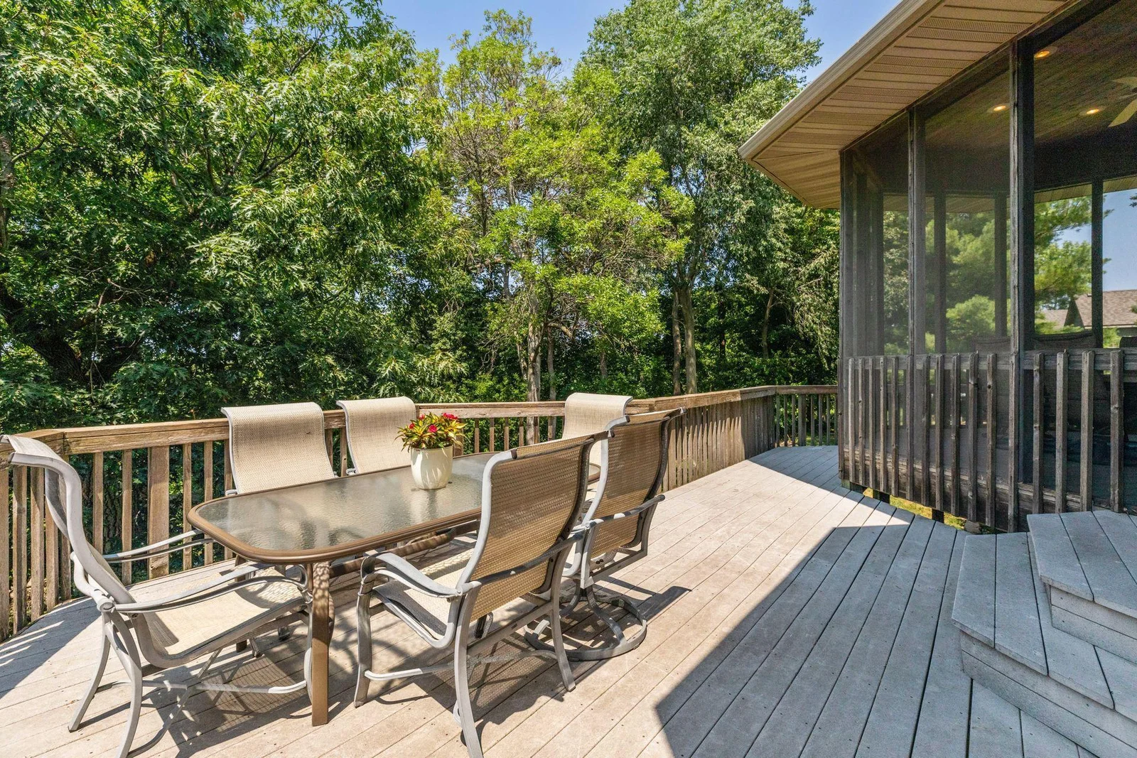 Oversized deck is perfect for entertaining with serene, lake views!
