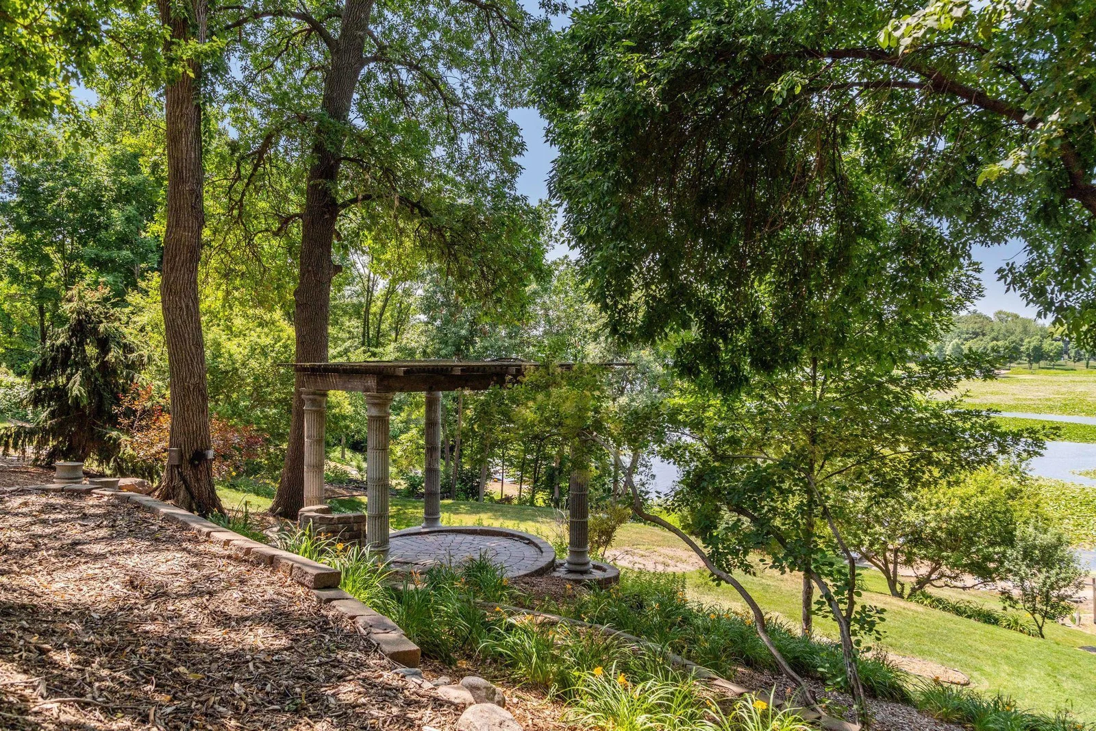 Beautiful treed yard with ample shade