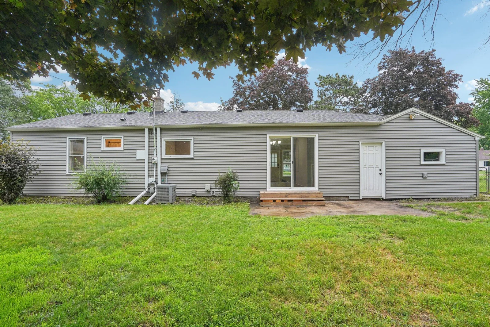 Rear of home