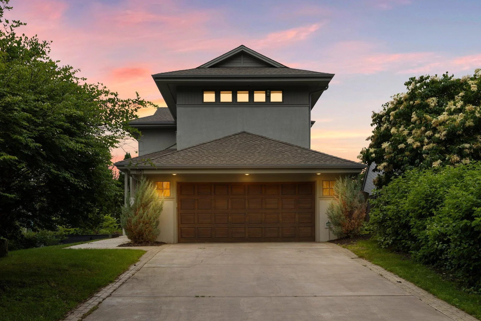 Front of Home Sunset
