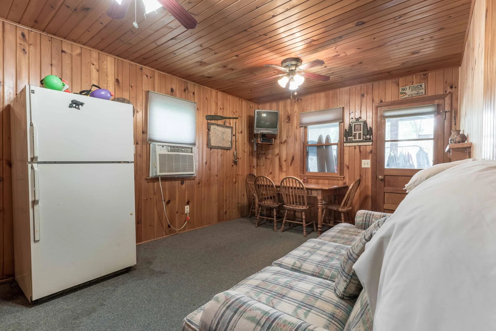 Kitchen to lake Bunk House