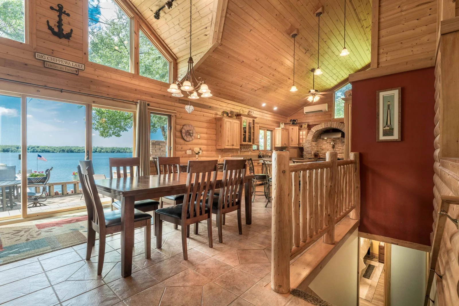 Dining area with large windows for tons of natural lighting