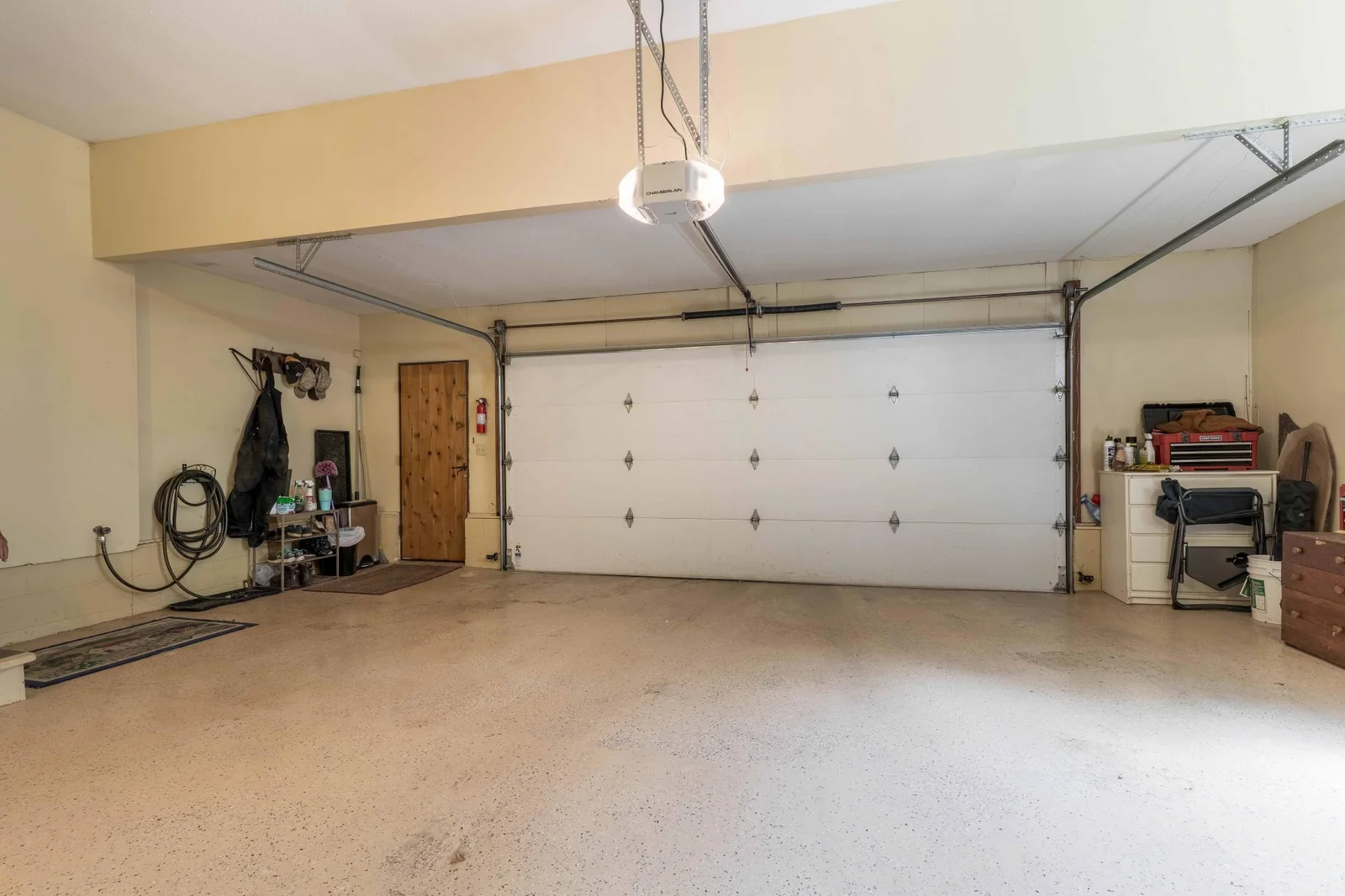 Main Cabin  2 Car Garage with Epoxy floor.