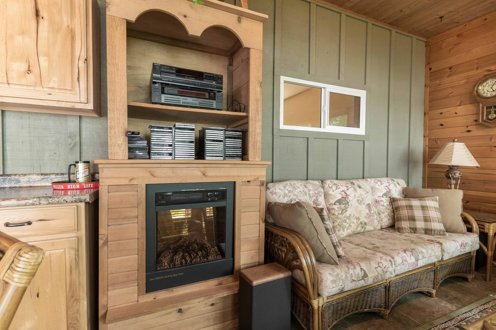 3 season porch with Electric Fireplace