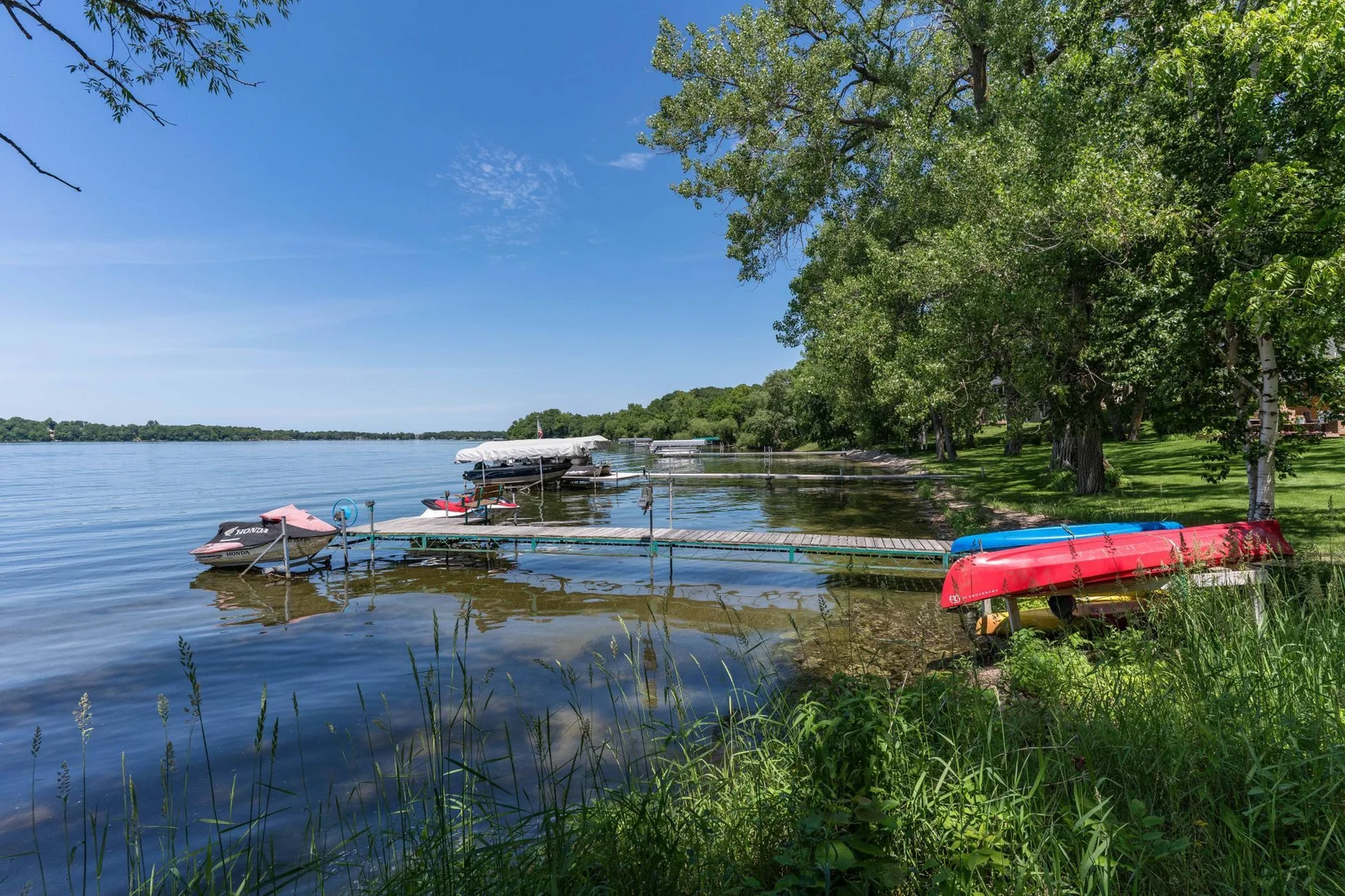 Great views to most of lake chippewa.