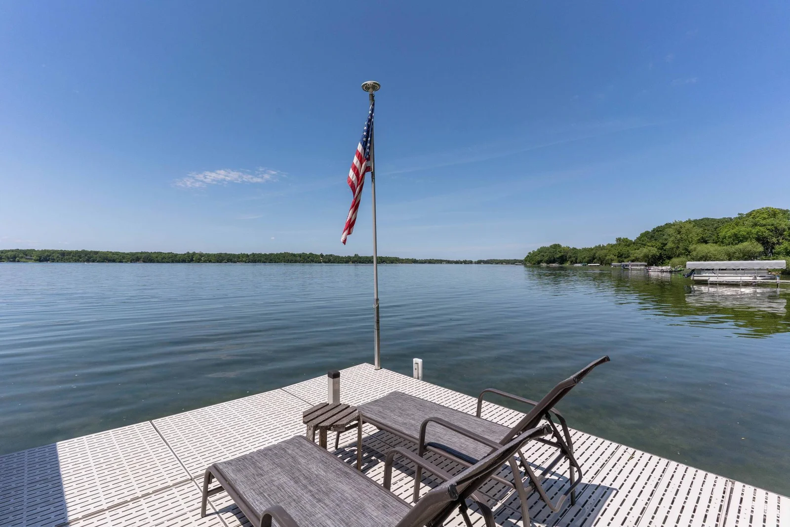 Large end of dock Platform for the sun enthusiast!