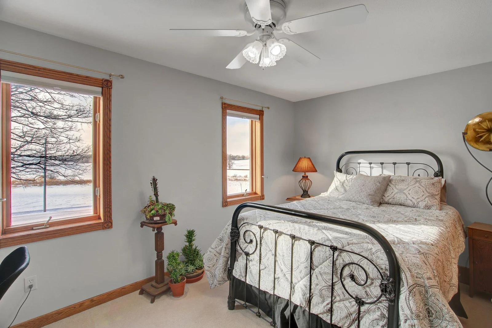 Third Bedroom on upper level with southern facing windows