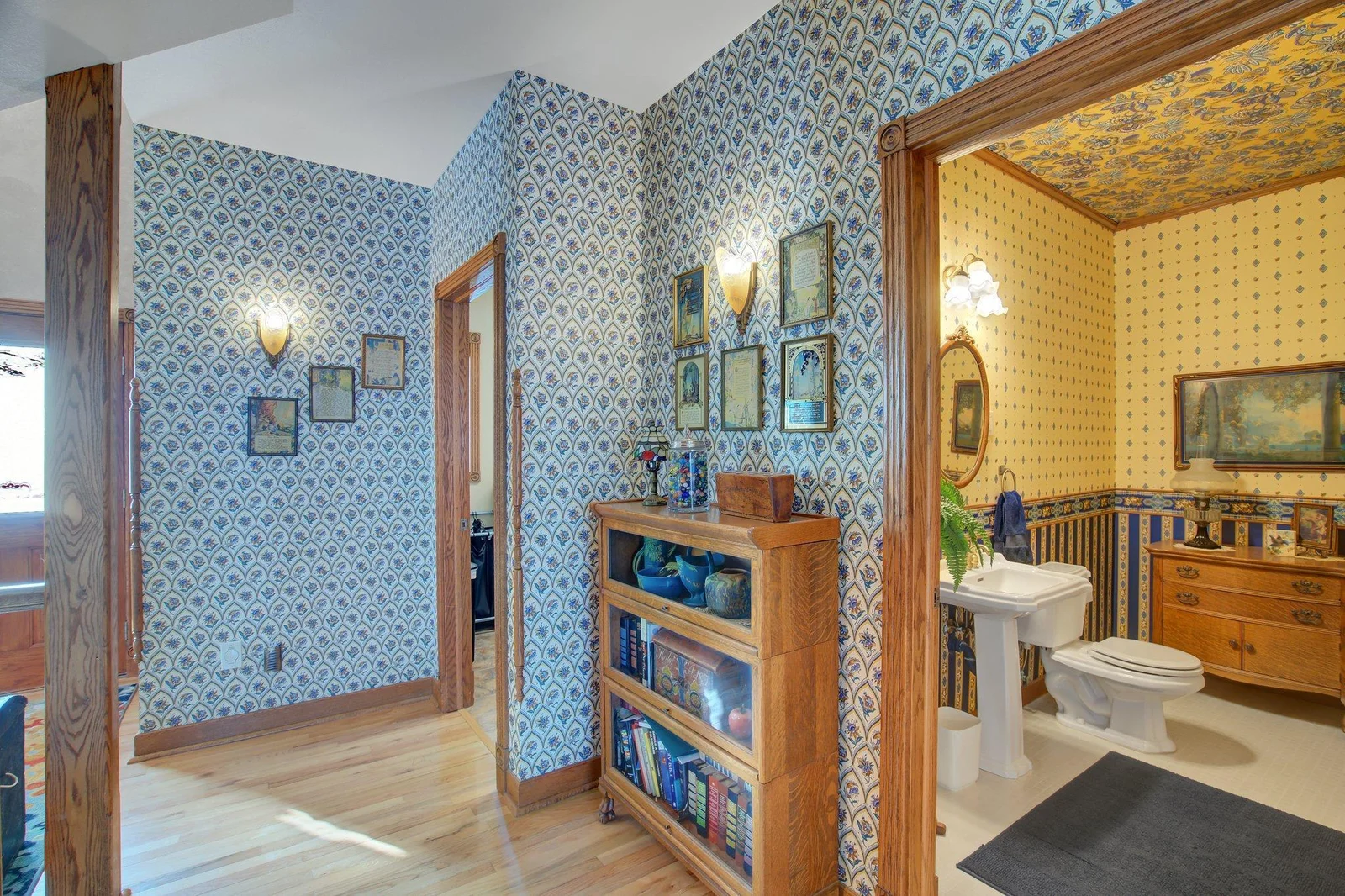 Hall to Mudroom and Powder Room