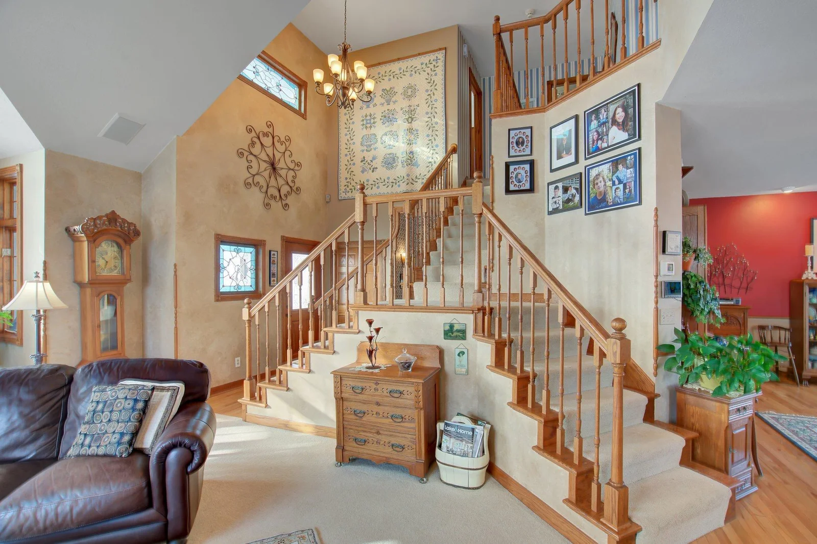 Two-Story Foyer and stairwell