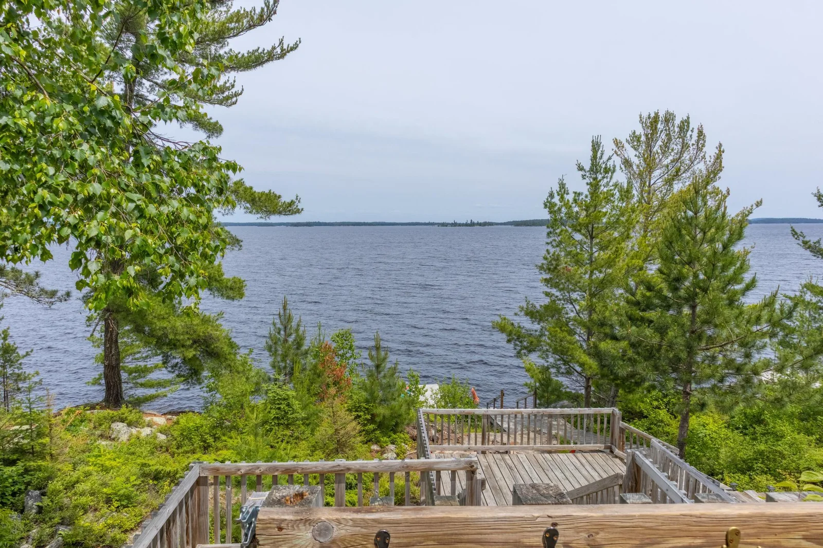 Views from the multiple level of decking