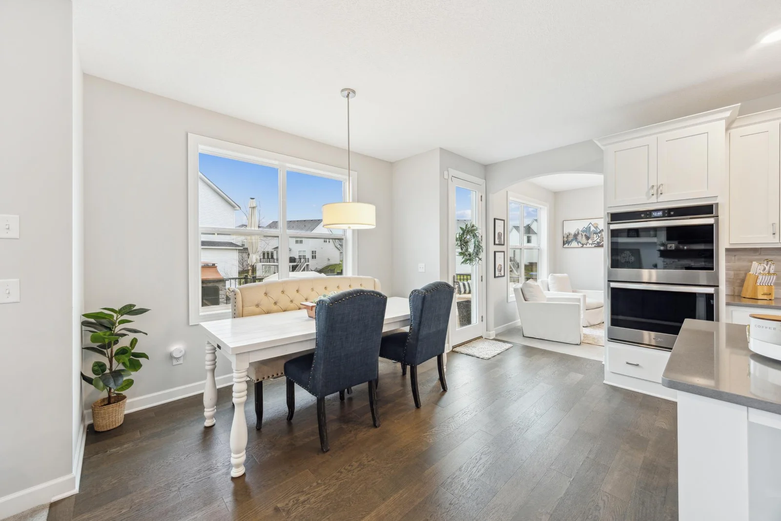 Casual dining off the kitchen.