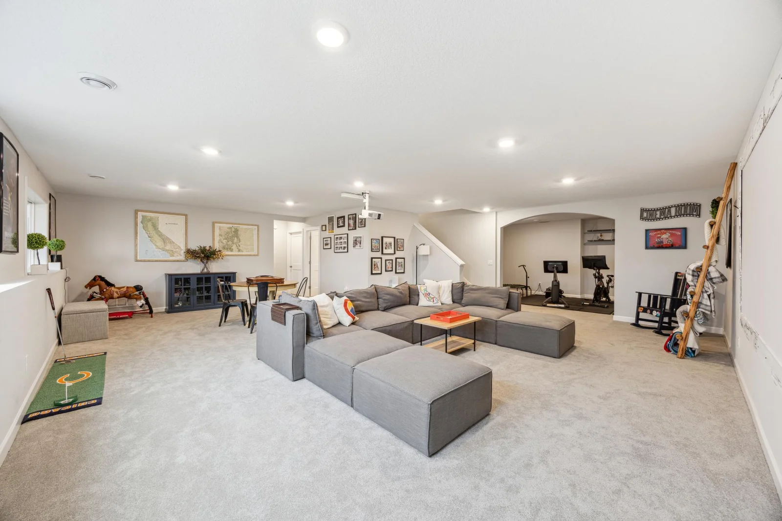 You will love this huge family room in the lower level!
