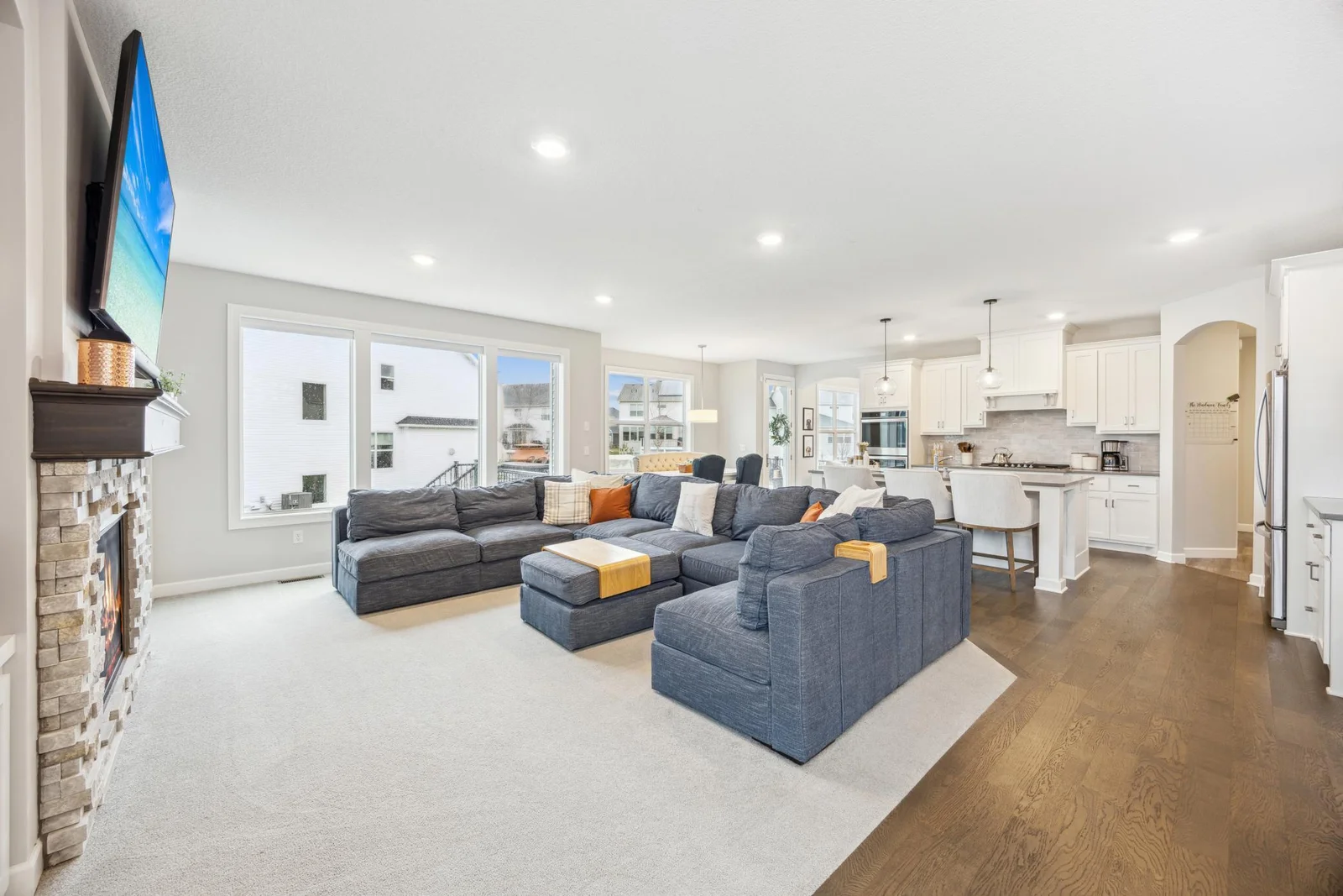 Another view of the living room showing the open inviting space.
