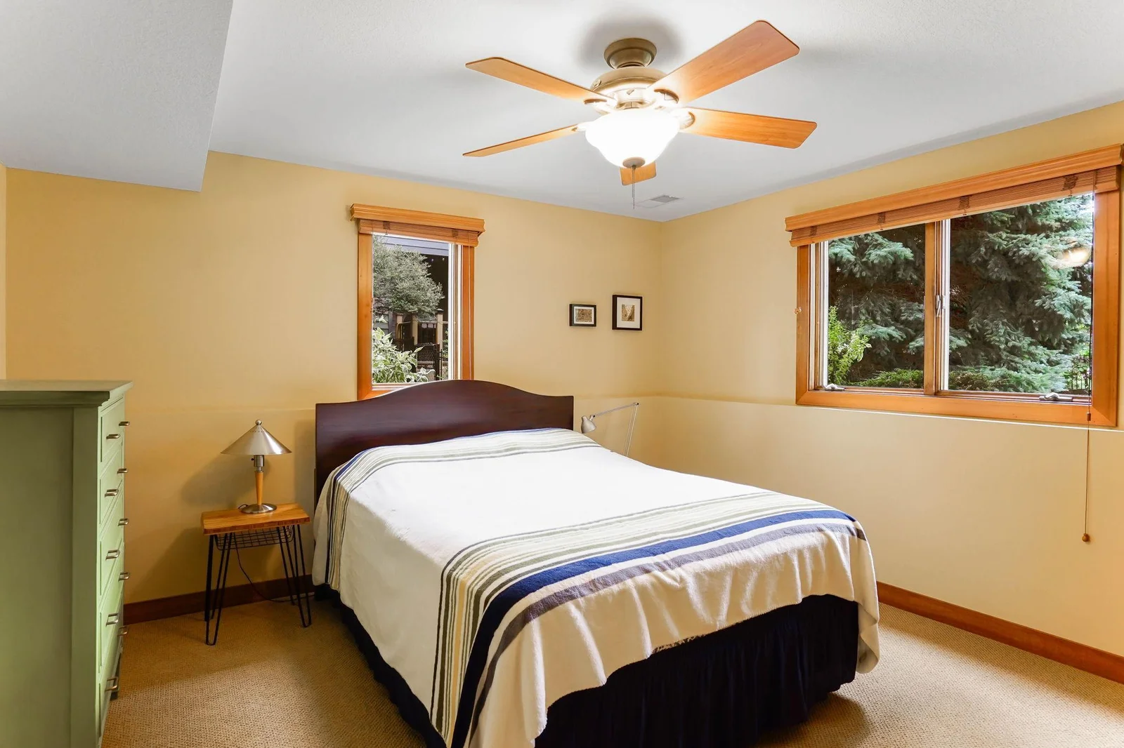 Fourth bedroom with look out windows.