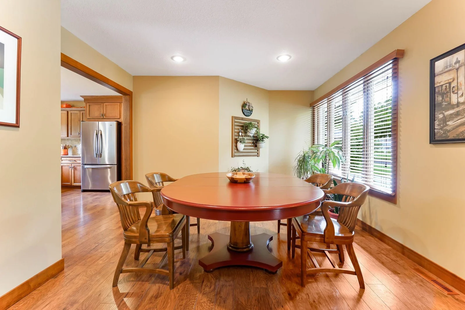This formal dining area can also serve as your formal living room.