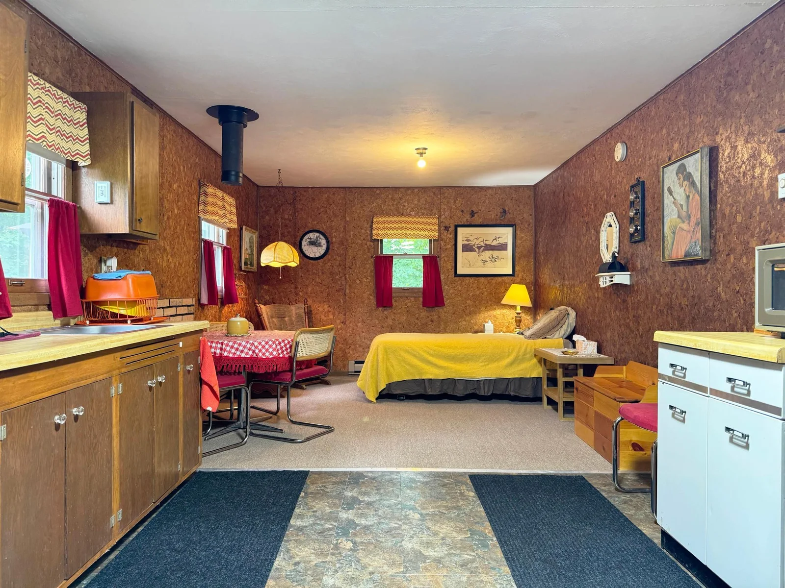 A look inside the bunkhouse.