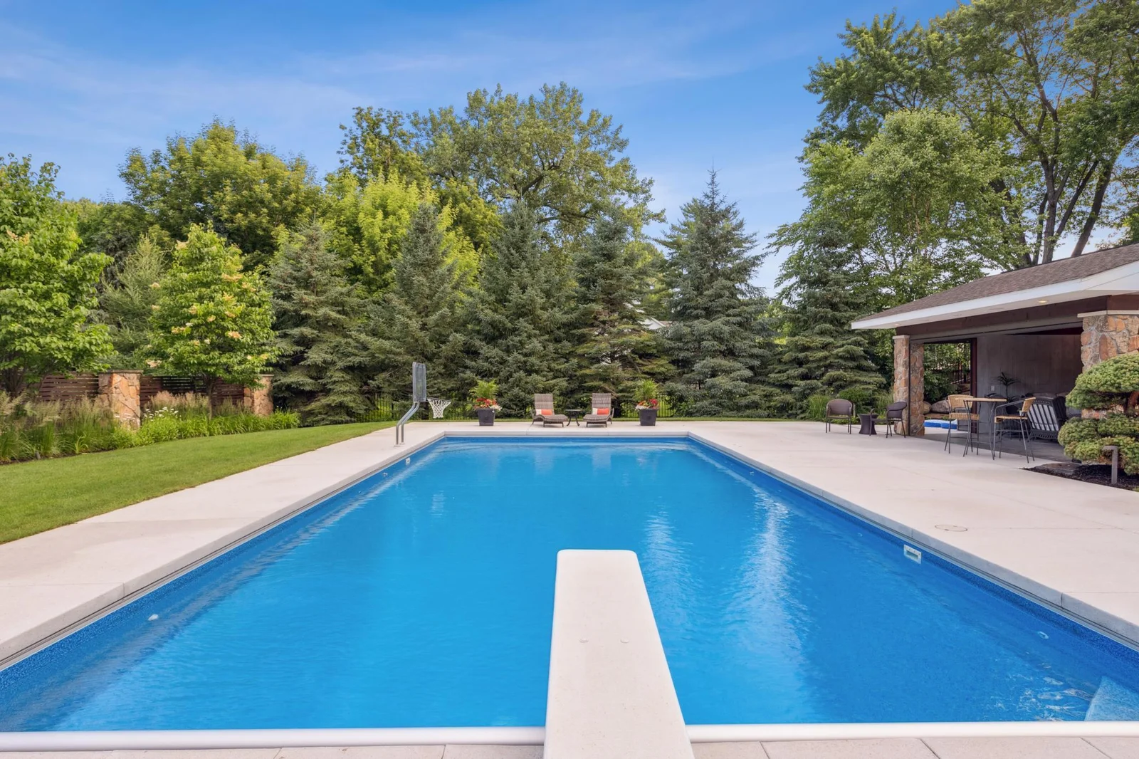 Private backyard.