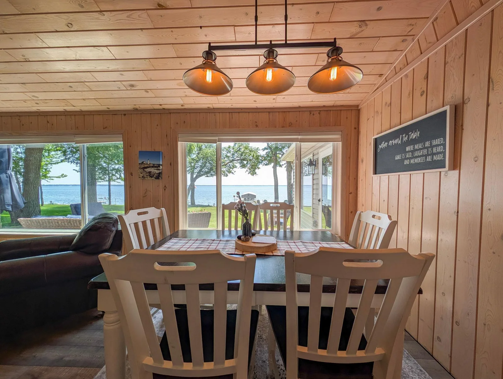 Kitchen table.
