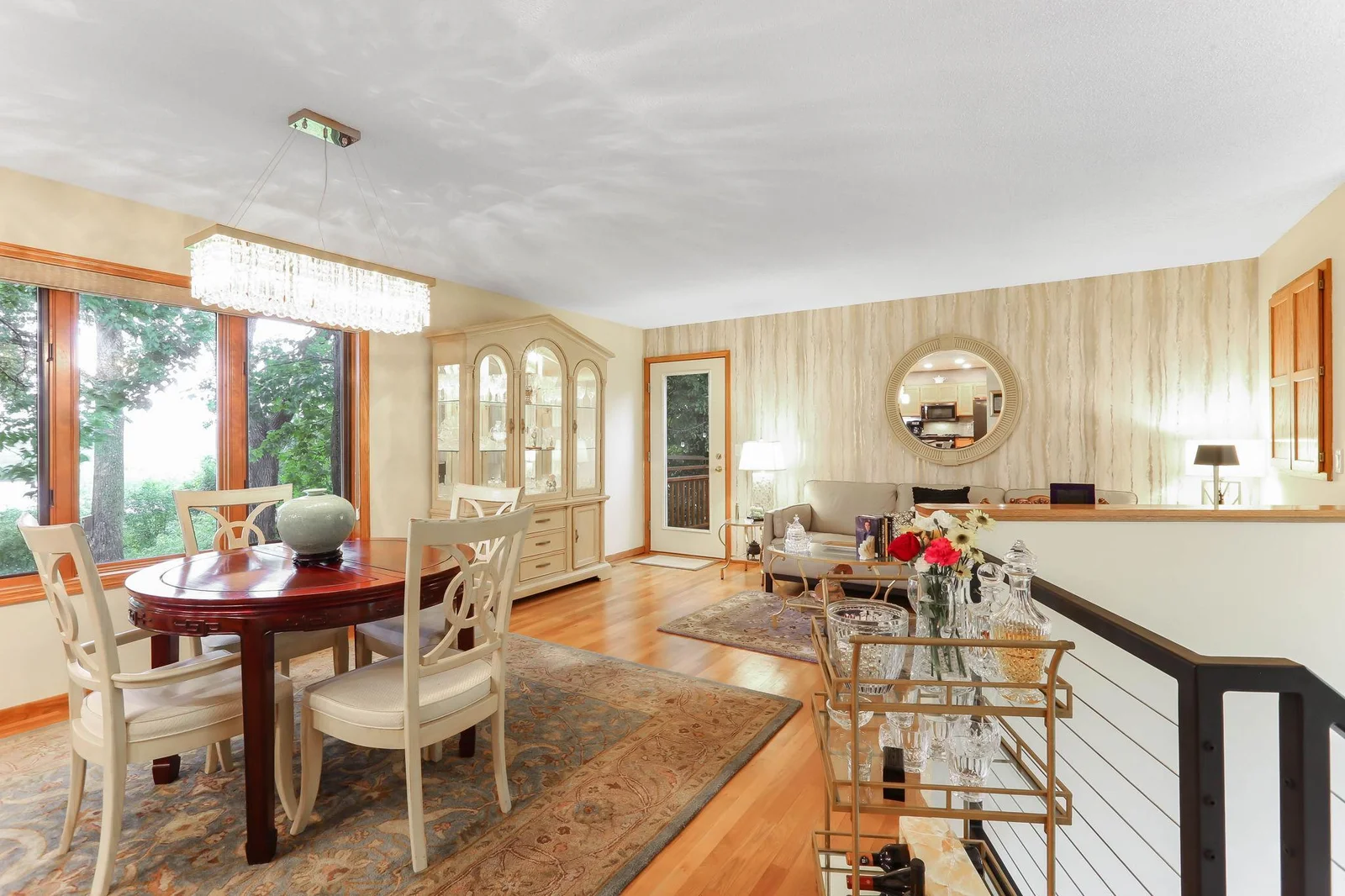 Living room overlooking Lost Lake