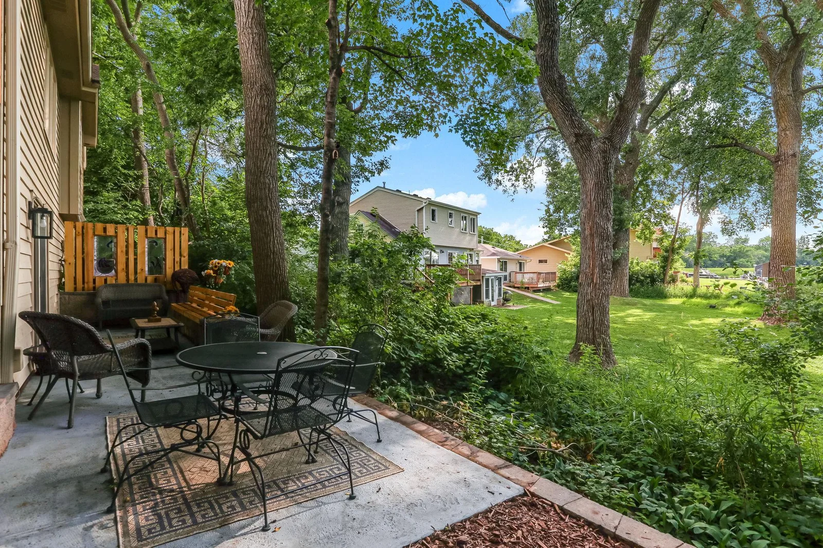 walkout patio