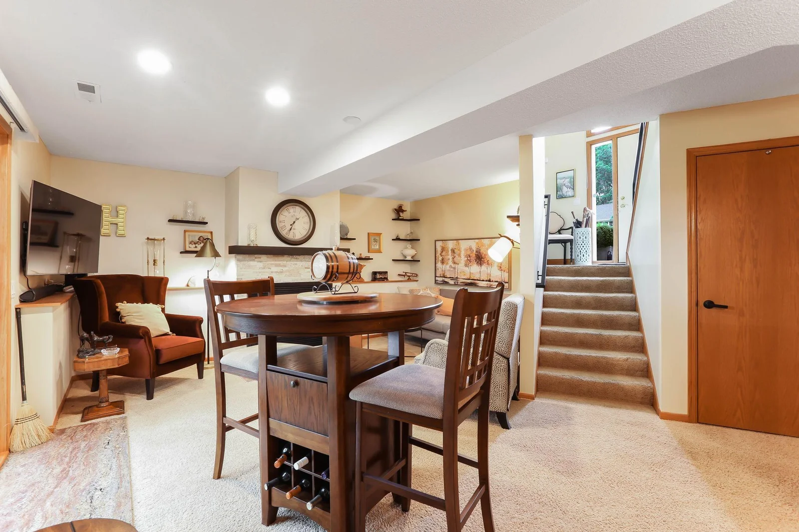 Family room game area