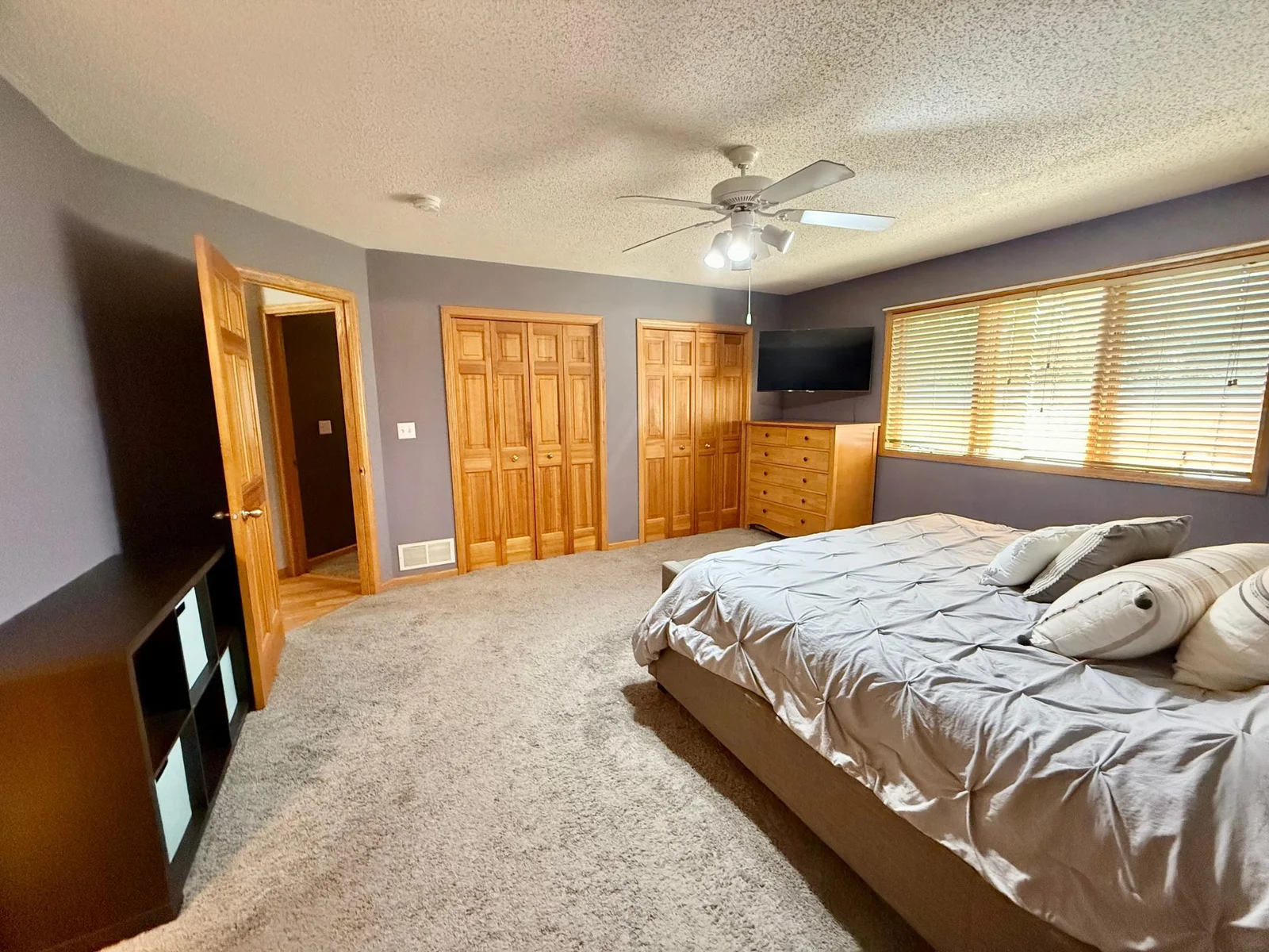 Double closets.